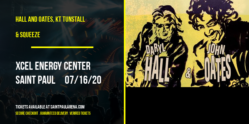 Hall and Oates, KT Tunstall & Squeeze at Xcel Energy Center