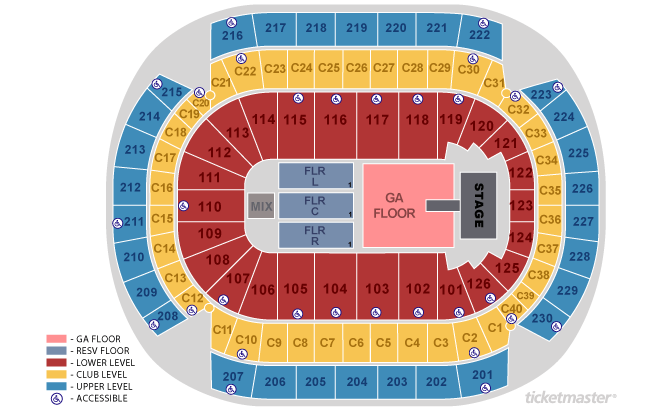 Xcel Energy Center seating chart