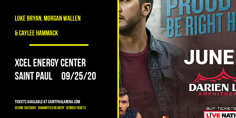 Luke Bryan, Morgan Wallen & Caylee Hammack at Xcel Energy Center