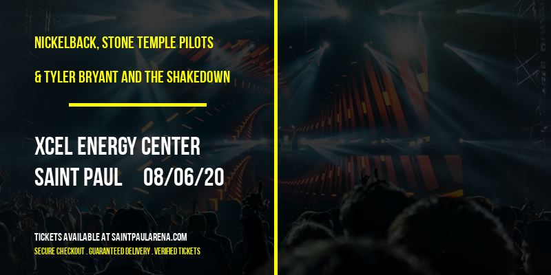 Nickelback, Stone Temple Pilots & Tyler Bryant and The Shakedown at Xcel Energy Center tickets Nickelback, Stone Temple Pilots & Tyler Bryant and The Shakedown at Xcel Energy Center
