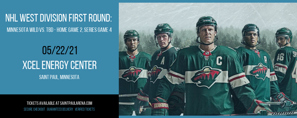 NHL West Division First Round: Minnesota Wild vs. TBD - Home Game 2 (Date: TBD) at Xcel Energy Center tickets NHL West Division First Round: Minnesota Wild vs. TBD - Home Game 2 (Date: TBD) at Xcel Energy Center