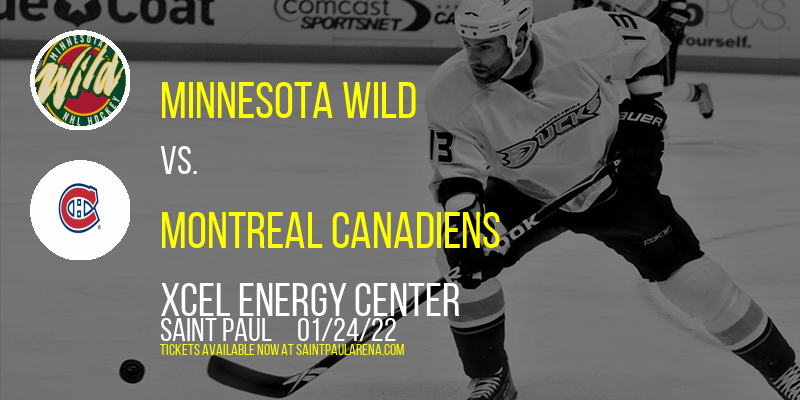 Minnesota Wild vs. Montreal Canadiens at Xcel Energy Center tickets Minnesota Wild vs. Montreal Canadiens at Xcel Energy Center