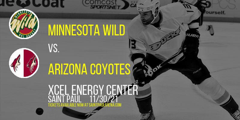 Minnesota Wild vs. Arizona Coyotes at Xcel Energy Center tickets Minnesota Wild vs. Arizona Coyotes at Xcel Energy Center