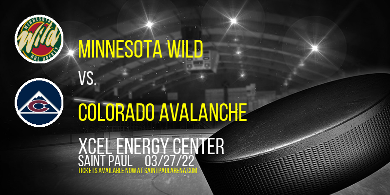Minnesota Wild vs. Colorado Avalanche at Xcel Energy Center tickets Minnesota Wild vs. Colorado Avalanche at Xcel Energy Center