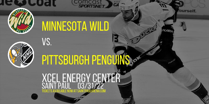 Minnesota Wild vs. Pittsburgh Penguins at Xcel Energy Center tickets Minnesota Wild vs. Pittsburgh Penguins at Xcel Energy Center