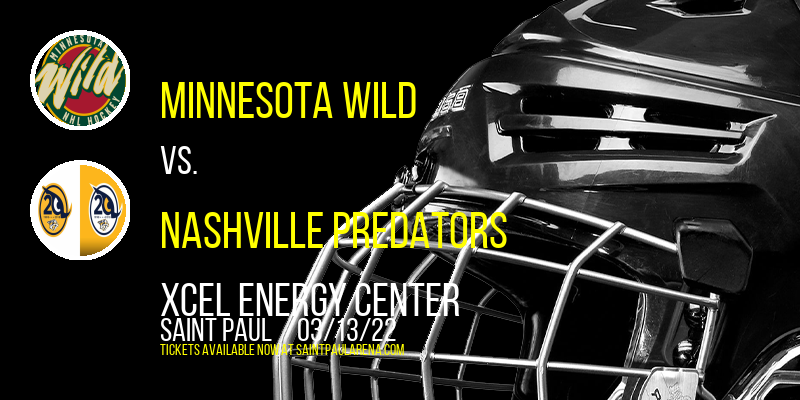 Minnesota Wild vs. Nashville Predators at Xcel Energy Center tickets Minnesota Wild vs. Nashville Predators at Xcel Energy Center