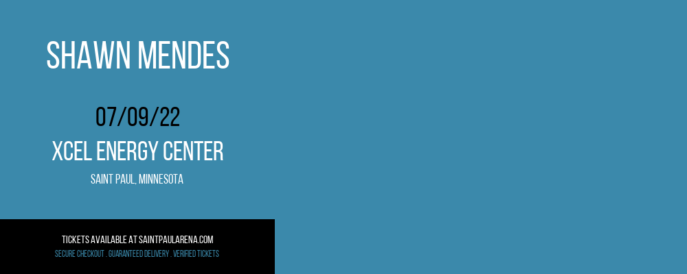 Shawn Mendes [POSTPONED] at Xcel Energy Center