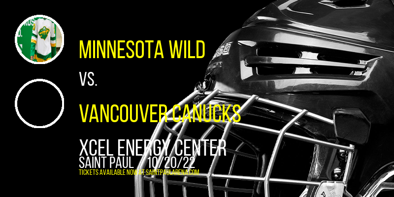 Minnesota Wild vs. Vancouver Canucks at Xcel Energy Center tickets Minnesota Wild vs. Vancouver Canucks at Xcel Energy Center