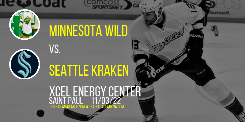 Minnesota Wild vs. Seattle Kraken at Xcel Energy Center