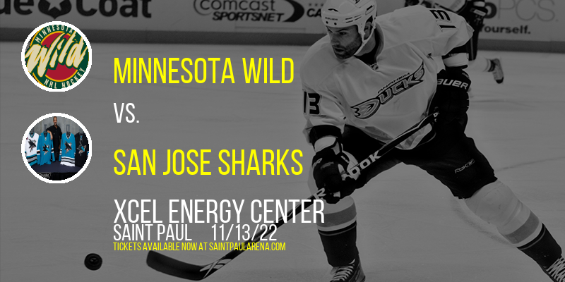 Minnesota Wild vs. San Jose Sharks at Xcel Energy Center