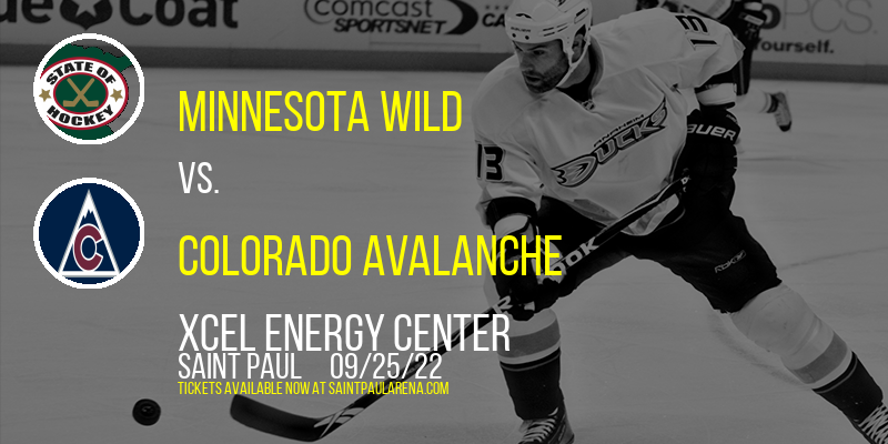 NHL Preseason: Minnesota Wild vs. Colorado Avalanche at Xcel Energy Center tickets NHL Preseason: Minnesota Wild vs. Colorado Avalanche at Xcel Energy Center