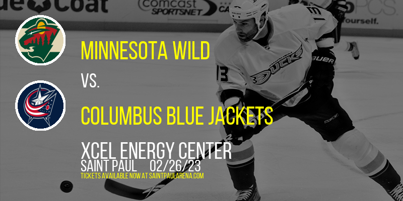 Minnesota Wild vs. Columbus Blue Jackets at Xcel Energy Center tickets Minnesota Wild vs. Columbus Blue Jackets at Xcel Energy Center