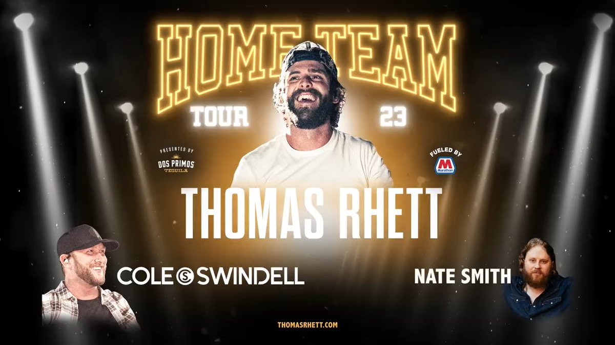 Thomas Rhett, Cole Swindell & Nate Smith at Xcel Energy Center