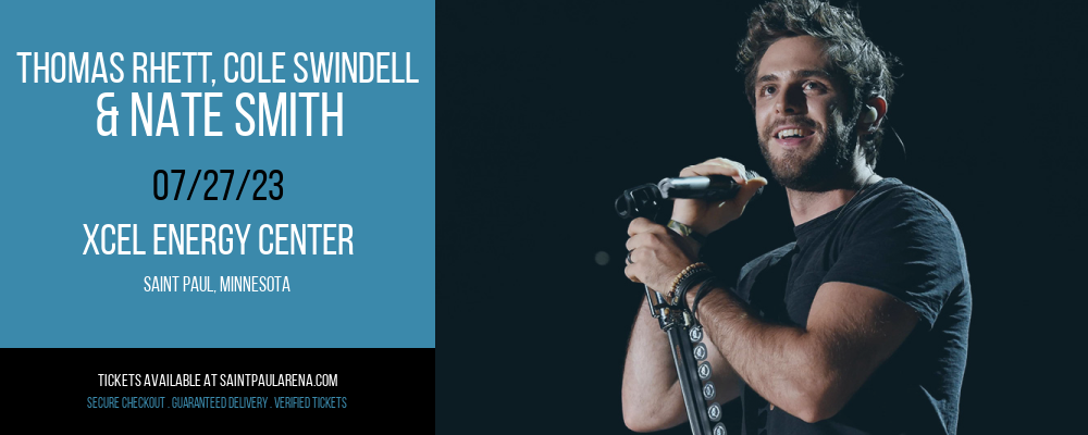Thomas Rhett, Cole Swindell & Nate Smith at Xcel Energy Center tickets Thomas Rhett, Cole Swindell & Nate Smith at Xcel Energy Center