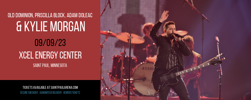 Old Dominion, Priscilla Block, Adam Doleac & Kylie Morgan at Xcel Energy Center tickets Old Dominion, Priscilla Block, Adam Doleac & Kylie Morgan at Xcel Energy Center