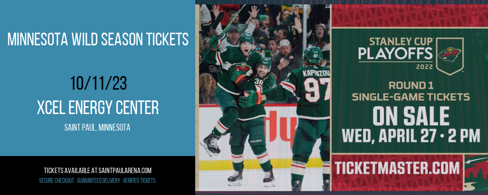 Minnesota Wild Season Tickets at Xcel Energy Center