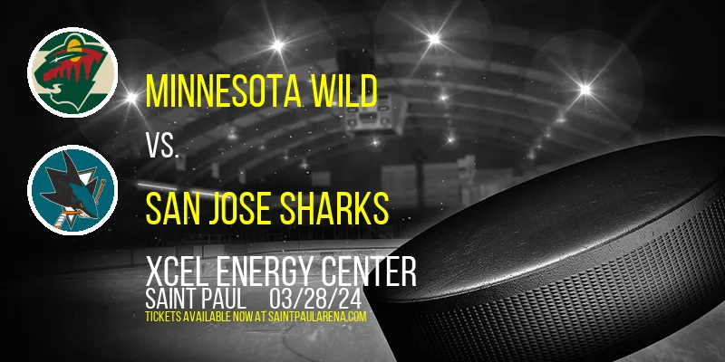 Minnesota Wild vs. San Jose Sharks at Xcel Energy Center